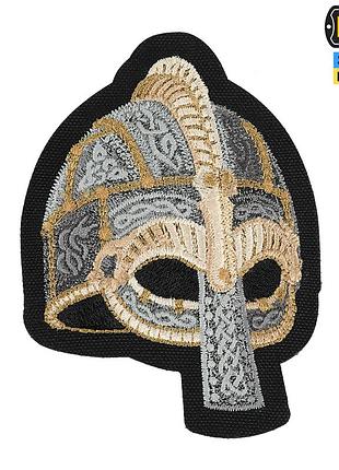 M-tac нашивка viking helmet (вышивка) black