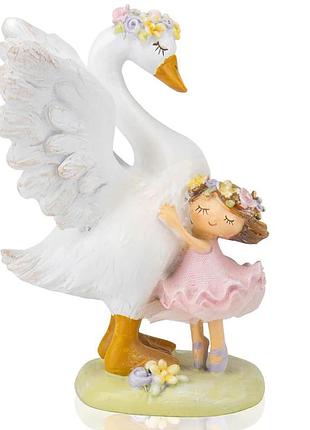 Фигурка "объятия с лебедем", 16,5 см elisey