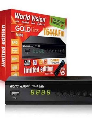 Т2 ресивер t644a fm програмований пульт тм world vision