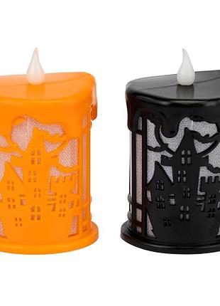 Светодиодные свечи (led) "жуткое сияние", 9,5 см elisey
