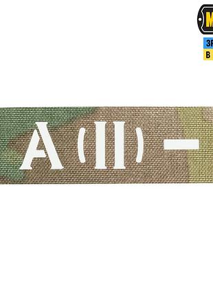 M-tac нашивка група крові a (ii) — наскрізна laser cut 25х80 multicam