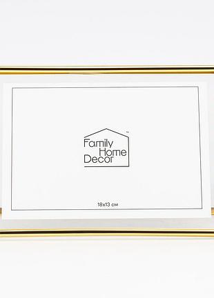 Фоторамка "золотой акцент" 20,5*15,5 см family home decor