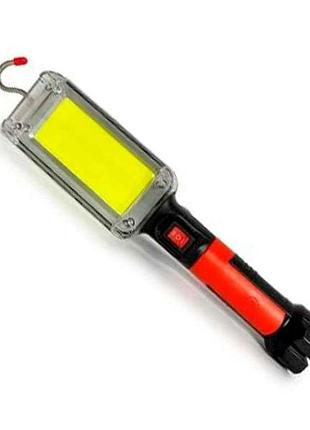 Фонарик bl 8859 b cob 2 * 18650 battery usb charge тм bailong
