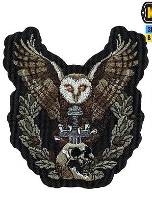 M-tac нашивка сова (вишивка) black