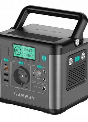 Зарядна станція swarey s160 потужність 300 вт, ємність 222 вт*год, швидка зарядка 65w, mppt