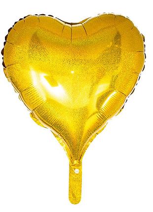 Повітряна куля "серце"(gold) elisey