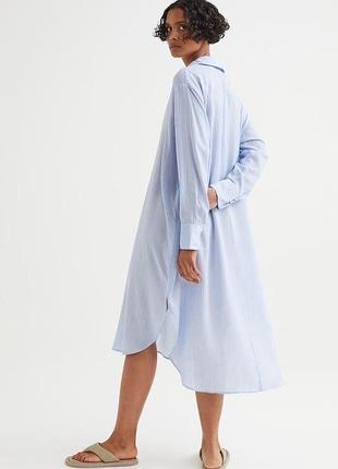 Сукня сорочка вільного крою h&m  бавовняна