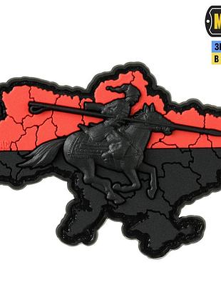 M-tac нашивка козацька україна 3d pvc red/black