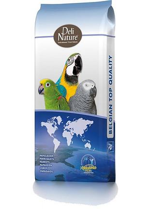Корм deli nature parrots supremefruit для великих папуг з 25 фруктами, 15 кг dn для великих папуг, 25 фруктів, parrots