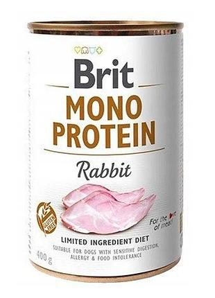 Brit mono protein dog з кроликом 400г