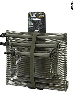 M-tac комплект органайзерів zip pocket set elite ranger green