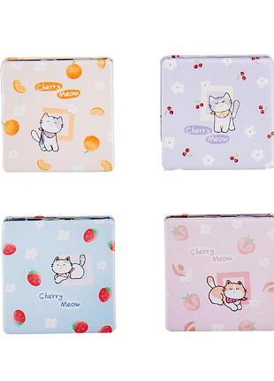 Косметичне дзеркальце "cherry meow", 6 см elisey