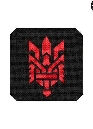 M-tac нашивка тризуб (стилизация) laser cut малая black/red