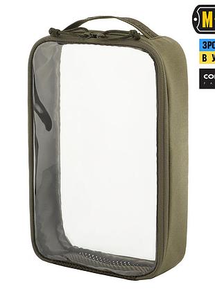 M-tac органайзер утилітарний прозорий elite large (30х19 см) ranger green
