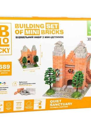 Строительный набор для творчества из мини-кирпич blocky уютная праздник 31010 тм strateg