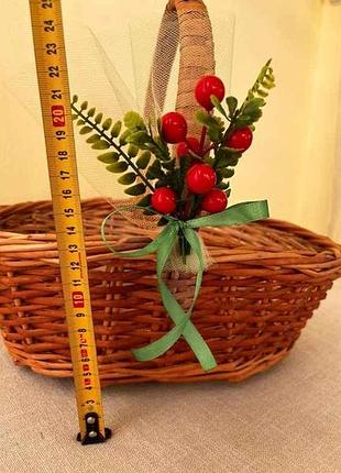 Украшение на крупной корзине калина тм easter