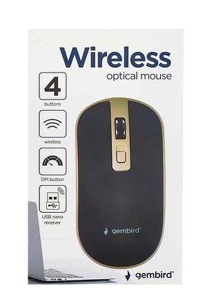 Мишка бездротова компютерна musw-4b-06-bg тм gembird