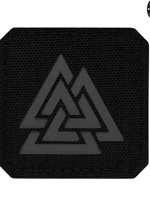 M-tac нашивка валькнут laser cut black/grey