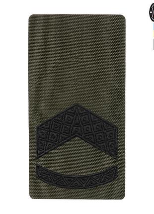 M-tac погон на липучке штаб-сержант (вишивка) ranger green