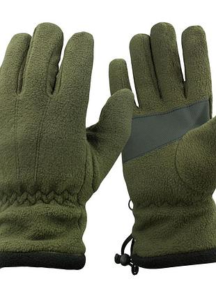 Перчатки флисовые vik-tailor thinsulate, olive, s/м