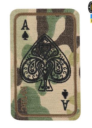 M-tac нашивка ace of spades (вишивка) multicam