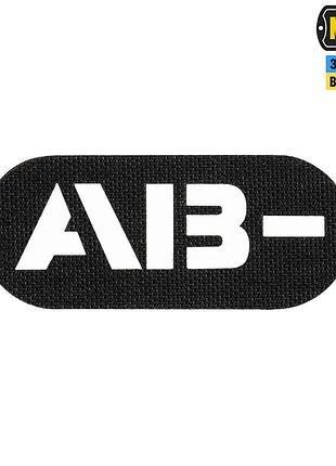 M-tac нашивка група крові ab — наскрізна laser cut black