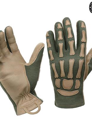 M-tac перчатки skeleton nomex olive/coyote