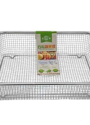 Сито нерж. прямокутне велика сітка 34*25*8 см vt6-20320 19990 тм vitol