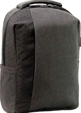 Рюкзак полиэстр серый 44*31*15см usb techno арт.o97593-02 тм optima