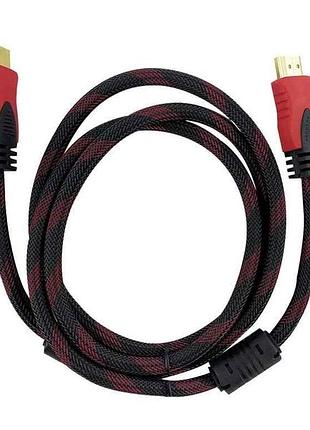 Кабель hdmi-hdmi v1.4 тканевый 1,5м тм gerlax