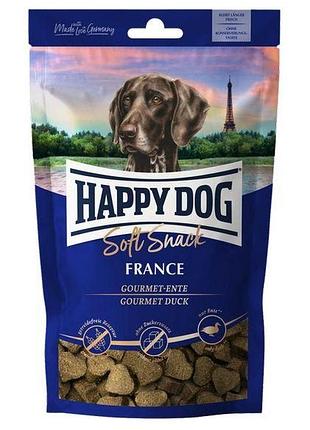 Ласощі happy dog soft snack france для собак середніх і великих порід з качкою 100гм