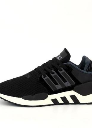 Чоловічі кросівки adidas eqt black/white6 фото