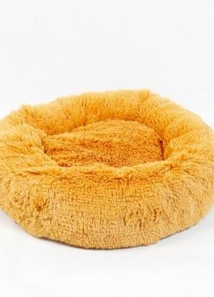 Лежак пончик абрикосовый. 7520 см.