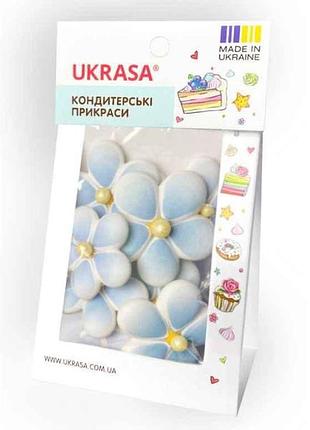 Набір прикрас незабудка альпійська блакитний (9шт/уп) тм украса