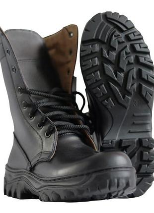 Берцы штурмовые зимние vik-tailor nato с искусственным мехом, black