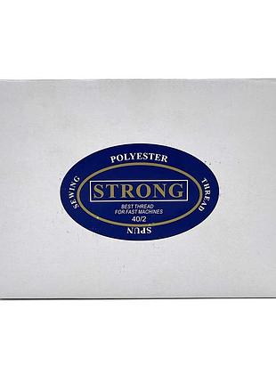 Нитка швейна strong 40/2 400ярдів біла/чорна