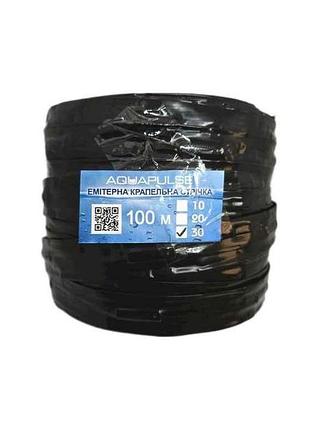 Крапельна стрічка, еммітерна 6mils drip-tape (30см, вилив 1,38л/ч) 100м тм aquapulse