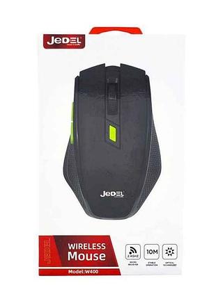 Мышка беспроводная w400 черный тм jedel