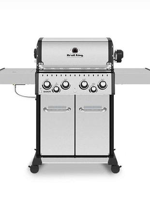 Газовий гриль broil king baron s490 new infrared нерж с підсвіткою 875983 код: 009090