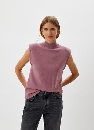 Стильная жилетка massimo dutti с подплечниками (шерсть &amp; кашемир)