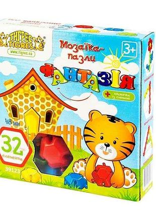 Мозаика-пазлы фантазия 32 эл., 39123 тм тигрес