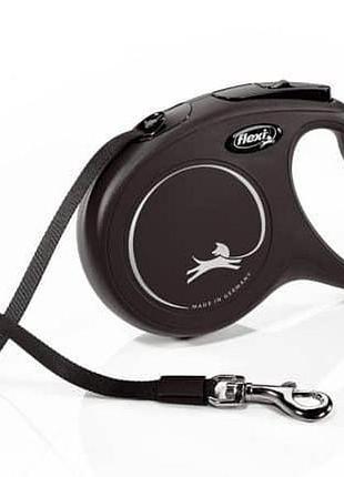 Рулетка flexi classic м-лента 5м до 25 кг черная