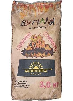 Деревне вугілля з розпалом 3кг тм aurora