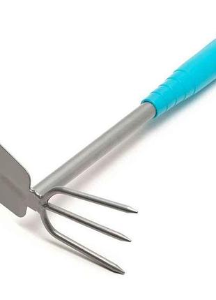 Мотыга садовая l=300мм комбинированная нептун с пластиковой ручкой тм master tool
