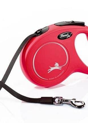 Рулетка flexi classic м-лента 5м до 25 кг красный