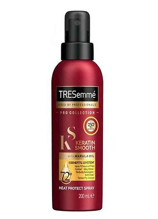 Спрей для волосся 200мл heat protect spray захищає та розгладжує тм tresemme