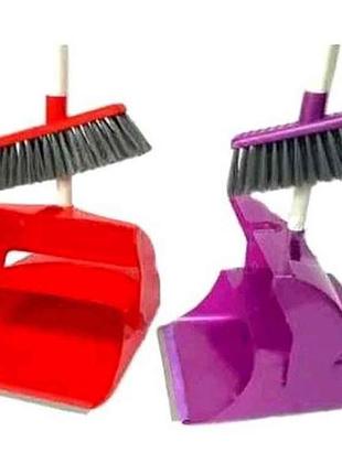 Складаний совок для сміття і щітка з ручкою тм zambak plastik