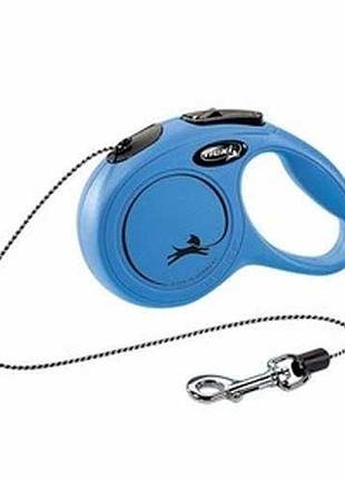 Рулетка flexi classic s-трос 5м до 12 кг синий