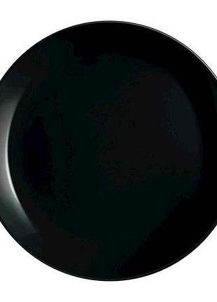 Тарілка обідня 250мм кругла diwali black p0867 тм luminarc