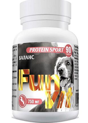 Витамины funvit protein sport для собак 90 таблеток
